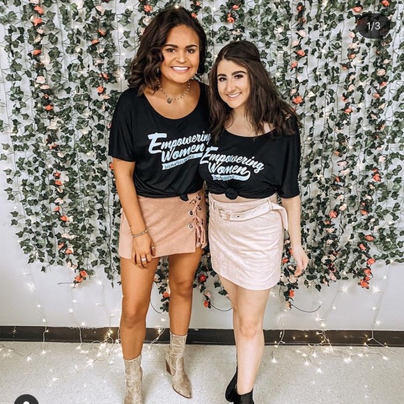 Pink Suede Skirt - Picture 2 of 2